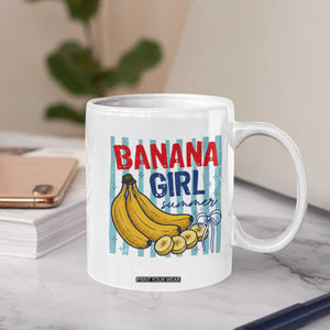 Banana Girl Summer Coffee Mug Summer Fruit Beach Vacation TS14 Print Your Wear
