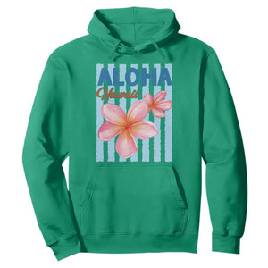 Aloha Hawaii Hoodie Hibiscus Flower Tropical Beach Vacation