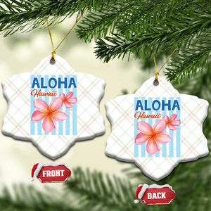 Aloha Hawaii Ceramic Ornament Hibiscus Flower Tropical Beach Vacation