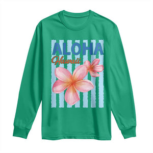 Aloha Hawaii Long Sleeve Shirt Hibiscus Flower Tropical Beach Vacation