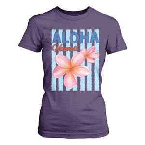Aloha Hawaii T Shirt For Women Hibiscus Flower Tropical Beach Vacation