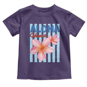 Aloha Hawaii Toddler T Shirt Hibiscus Flower Tropical Beach Vacation