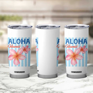 Aloha Hawaii Tumbler Cup Hibiscus Flower Tropical Beach Vacation