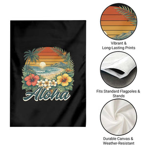 Aloha Hawaii Summer Garden Flag Vintage Tropical Beach Graphic TS14 Print Your Wear