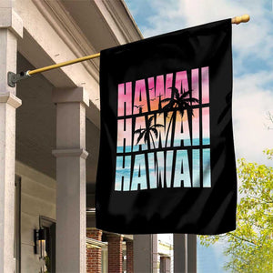 Hawaii Summer Vacation Garden Flag Vintage Tropical Beach Graphic