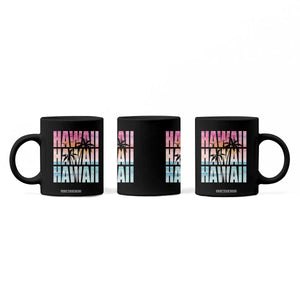 Hawaii Summer Vacation Coffee Mug Vintage Tropical Beach Graphic