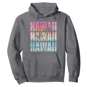 Hawaii Summer Vacation Hoodie Vintage Tropical Beach Graphic TS14 Charcoal Print Your Wear