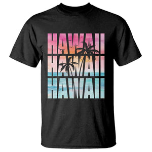 Hawaii Summer Vacation T Shirt Vintage Tropical Beach Graphic