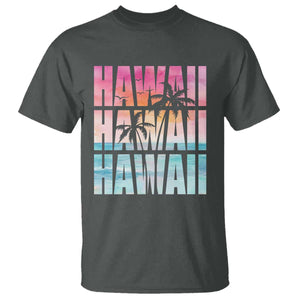 Hawaii Summer Vacation T Shirt Vintage Tropical Beach Graphic