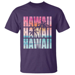 Hawaii Summer Vacation T Shirt Vintage Tropical Beach Graphic