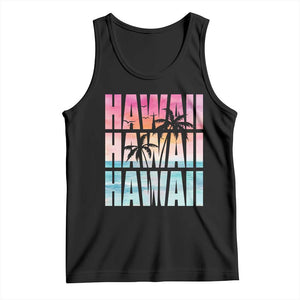 Hawaii Summer Vacation Tank Top Vintage Tropical Beach Graphic