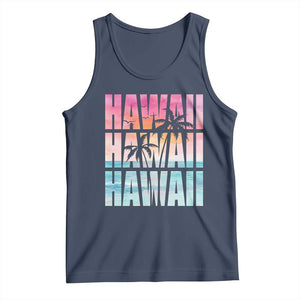 Hawaii Summer Vacation Tank Top Vintage Tropical Beach Graphic