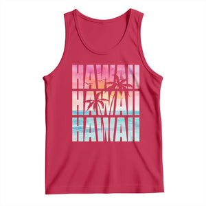 Hawaii Summer Vacation Tank Top Vintage Tropical Beach Graphic