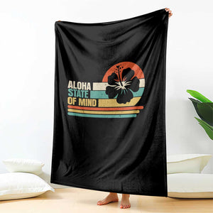 Aloha State Of Mind Throw Blanket Tropical Hibiscus Floral
