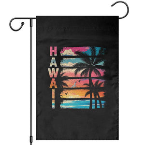 Vintage Hawaii Tropical Beach Vacation Garden Flag