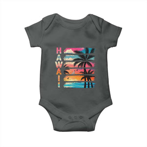 Vintage Hawaii Tropical Beach Vacation Baby Onesie
