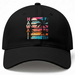 Vintage Hawaii Tropical Beach Vacation Baseball Cap
