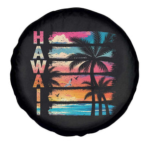 Vintage Hawaii Tropical Beach Vacation Spare Tire Cover