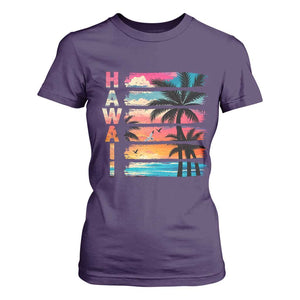 Vintage Hawaii Tropical Beach Vacation T Shirt For Women