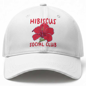 Hibiscus Flower Baseball Cap Aloha Hawaii Tropical Beach Vacation