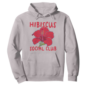 Hibiscus Flower Hoodie Aloha Hawaii Tropical Beach Vacation TS14 Ice Gray Print Your Wear
