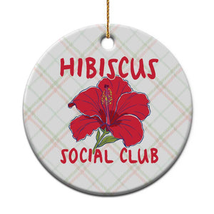 Hibiscus Flower Ceramic Ornament Aloha Hawaii Tropical Beach Vacation