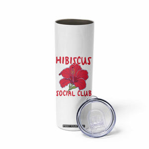 Hibiscus Flower Skinny Tumbler Aloha Hawaii Tropical Beach Vacation