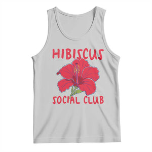 Hibiscus Flower Tank Top Aloha Hawaii Tropical Beach Vacation
