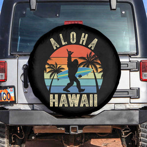 Funny Bigfoot Aloha Hawaiian Surfing Spare Tire Cover Tropical Beach Surfer Gift