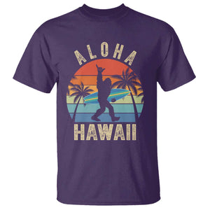 Funny Bigfoot Aloha Hawaiian Surfing T Shirt Tropical Beach Surfer Gift