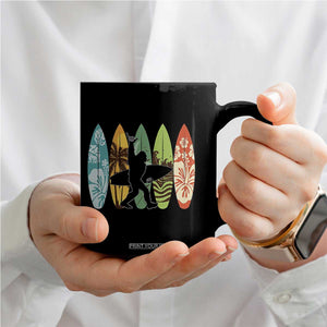 Funny Bigfoot Aloha Hawaiian Surfing Tropical Beach Surfer Coffee Mug
