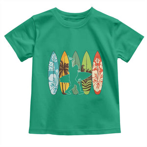 Funny Bigfoot Aloha Hawaiian Surfing Tropical Beach Surfer Toddler T Shirt