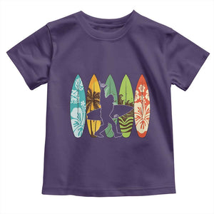 Funny Bigfoot Aloha Hawaiian Surfing Tropical Beach Surfer Toddler T Shirt