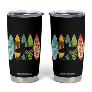 Funny Bigfoot Aloha Hawaiian Surfing Tropical Beach Surfer Tumbler Cup