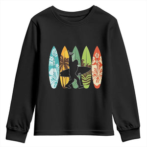 Funny Bigfoot Aloha Hawaiian Surfing Tropical Beach Surfer Youth Sweatshirt TS14 Black Print Your Wear