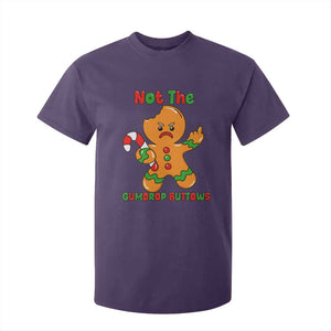 Not The Gumdrop Buttows T Shirt For Kid Funny Christmas Gingerbread Man Meme TS14 Purple Print Your Wear