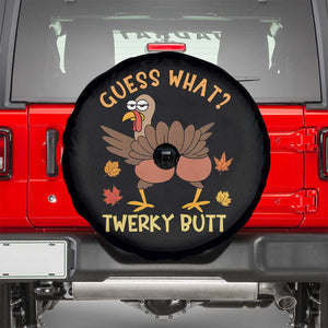 Funny Turkey Thanksgiving Spare Tire Cover Guess What Twerky Butt TS14 Black Print Your Wear