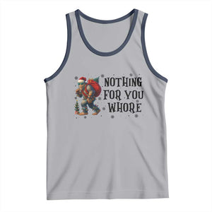 Funny Bigfoot Christmas Tank Top Nothing For You Whore Sasquatch TS14 Athletic Heather Navy Print Your Wear