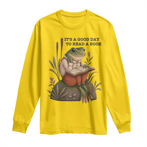 Frog Classic Books Long Sleeve Shirt It Is A Good Day To Read A Book TS14 Daisy Print Your Wear