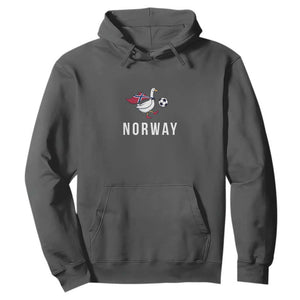 Norway Football Hoodie Silly Goose Soccer Fan Support