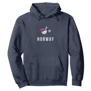 Norway Football Hoodie Silly Goose Soccer Fan Support