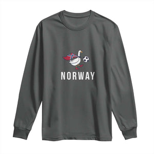 Norway Football Long Sleeve Shirt Silly Goose Soccer Fan Support