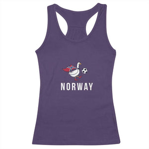 Norway Football Racerback Tank Top Silly Goose Soccer Fan Support