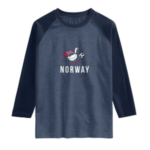 Norway Football Raglan Shirt Silly Goose Soccer Fan Support