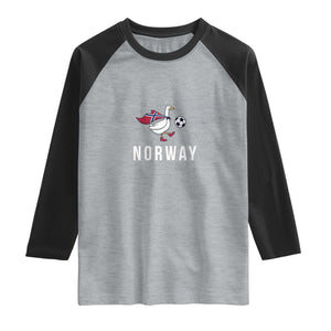 Norway Football Raglan Shirt Silly Goose Soccer Fan Support