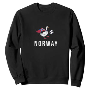 Norway Football Sweatshirt Silly Goose Soccer Fan Support