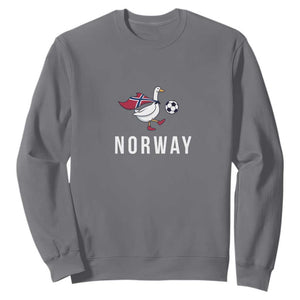 Norway Football Sweatshirt Silly Goose Soccer Fan Support