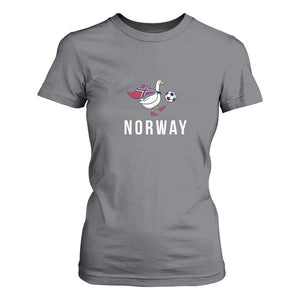Norway Football T Shirt For Women Silly Goose Soccer Fan Support