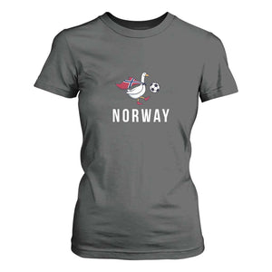 Norway Football T Shirt For Women Silly Goose Soccer Fan Support