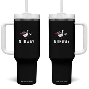 Norway Football Tumbler With Handle Silly Goose Soccer Fan Support